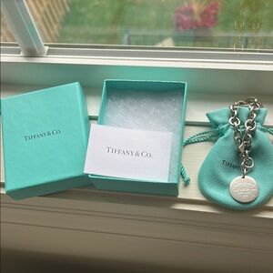Tiffany & Co. Charm Bracelet with Blue Pouch & Boz